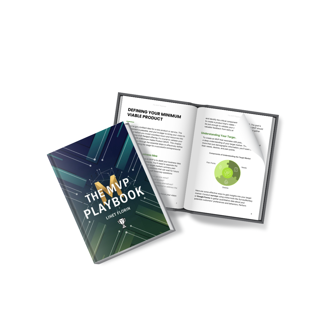 The MVP Playbook by Lihet Florin — free book cover and interior pages